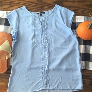 Light blue blouse